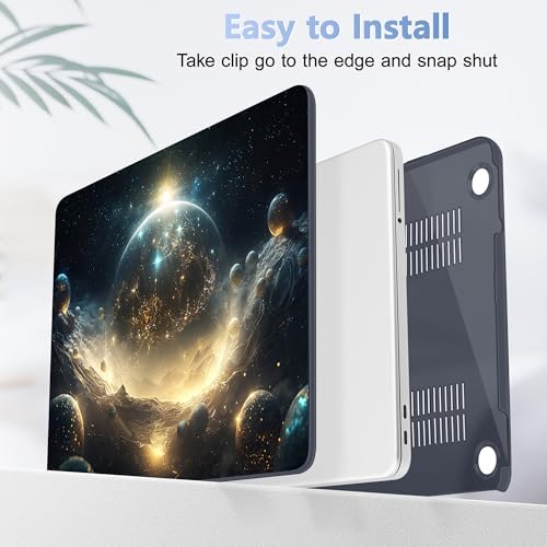 Tuiklol for 2026 MacBook Neo 13 Inch A18 Pro Chip Case, (Model A3404) Anti-Scratch Anti-Drop Slim Hard PC Shell Case with Shockproof Protective MacBook Neo Laptop Cover, Birth of Galaxy - color: Birth of Galaxy