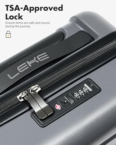 Lekesky 16 Inch Underseat Carry On Luggage Airline Approved, C-Grey | Durable ABS, Small Underseat Carry-on Luggage with TSA Lock Spinner Wheels, Personal Item Luggage Removable Wheels for Travel - color: C-Grey, size: 16 Inch