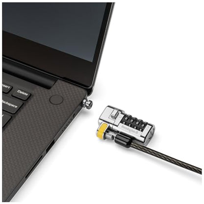 Kensington ClickSafe 3-in-1 Combination Lock - Laptop Lock to Fit All Devices with T-Bar, Nano or Wedge Shaped Slots Lock for Dell, HP, Acer Laptops (K68105EU), Black - size: combination lock