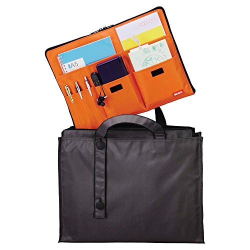 LIHIT LAB Laptop Sleeve with Storage Pockets (Bag-in-Bag), 10 x 13.8 Inches, Brown (A7554-9) - color: Brown, size: 10 in x 13.8 in