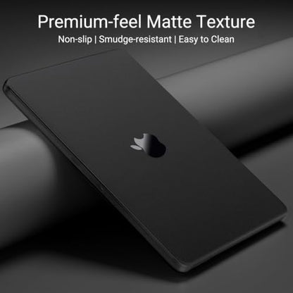 MOSISO Compatible with MacBook Pro 14 inch Case M5 M4 M3 M2 M1 2026-2021 | Ultra-Thin Seamlessly Closes Crack-Resistant Protective Hard Matte Shell&Keyboard Cover, Space Black Clear - color: Space Black Clear