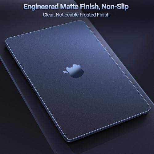 MOSISO Compatible with MacBook Air 13 inch Case M5 2026 M4 M3 M2 2025-2022 A3449 A3240 A3113 A2681, Seamlessly Closes Anti-Crack&Anti-Fingerprints Hard Shell for MacBook Air 13.6 Case, Midnight Clear - color: Midnight Clear