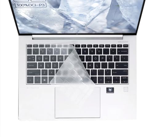Keyboard Skin Cover Compatible with HP EliteBook 840 845 G9 G10 14" & HP EliteBook 830 835 G9 G10 13.3 inch Laptop, HP EliteBook Keyboard Accessories (Not fit 840 845 1040 G8 G7 G6 G5 G4 G3) Clear - color: Clear