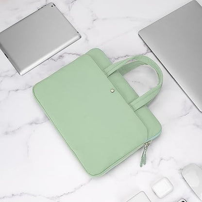 15.6-16 Inch Laptop Sleeve Case Carrying Bag with Handle, Green | Compatible with 15.6 Inch Laptop Computer, 15-16 Inch MacBook Pro/Air, Slim Lightweight Protective Computer Portable Bag - color: Green, size: 15.6/16 Inch