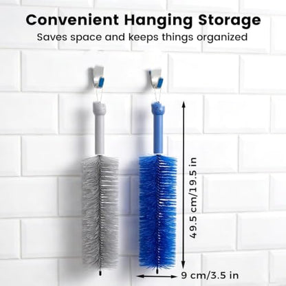 2 Pcs Bendable Microfiber Duster, Upgrade Reusable Bendable Cleaning Brush for Home Electric Fan Air Conditioner Car Vent Curtains Cleaner (2 Pcs) - color: 2 Pcs