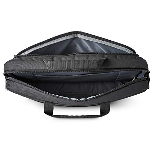 Amazon Basics Laptop Carrying Case with Shoulder Strap, 15.6-inch, Black, Large Capacity Office Work Bag, 10-Pack - size: 15.6 Inch, style: 10-pack
