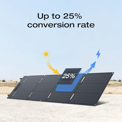 EF ECOFLOW Solar Generator RIVER 3 & 60W Solar Panel, 245Wh 300W | LFP Battery, 300W Up to 600W AC Output, <20 MS UPS, 1Hr Fast Charging Power Station for Outdoor/RVs - style: RIVER 3+60W Solar Panel