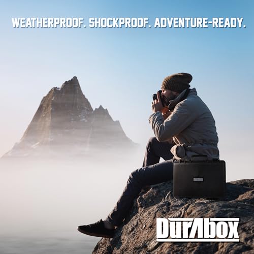 Durabox All Weather Hard Case 18 x 14 x 6” - TSA Approved Hard Shell Travel Case with Customizable Foam for Cameras, Lenses, Laptops, Electronics, Guns, Pistols and Other Gear - size: Medium 18 x 14 x 6"