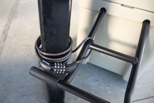 BRINKS 6 ft Outdoor Bike Lock Cable 2 Pack, Anti Theft Self-Coiling Design, Resettable 4-Dial Combination, 5/16" Weather-Resistant Vinyl Coating for Bikes - style: 5/16" 2PK