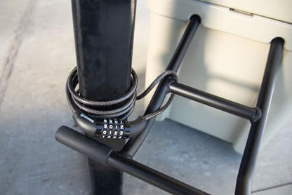 BRINKS 6 ft Outdoor Bike Lock Cable 2 Pack, Anti Theft Self-Coiling Design, Resettable 4-Dial Combination, 5/16" Weather-Resistant Vinyl Coating for Bikes - style: 5/16" 2PK