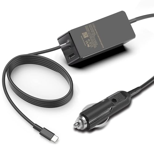 100W Car Charger - Laptop Car Charger USB C for Dell Latitude/Dell Precision/Dell XPS, MacBook Pro/Air, HP Spectre/Elitebook, Lenovo Thinkpad/Yoga/IdeaPad, Samsung Acer Asus Steam Deck | for Dell Latitude Precision XPS, MacBook Pro/Air, HP Spectre/Elitebo