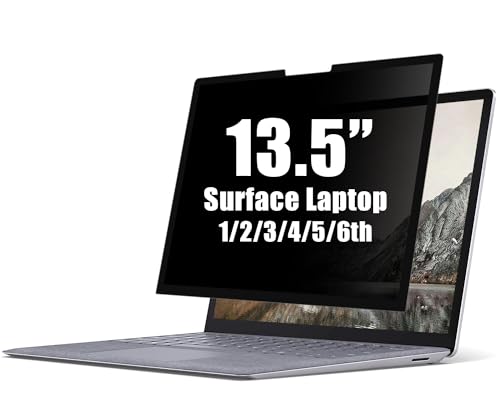 FILMEXT Privacy Screen Protector for Microsoft Surface Laptop 13.5 inch | 2/3/4/5 th Generation ,Removable Surface Laptop Privacy Screen 13.5" Anti-Spy Anti-Glare Blue Light Filter - size: Privacy 13.5 inch-SF
