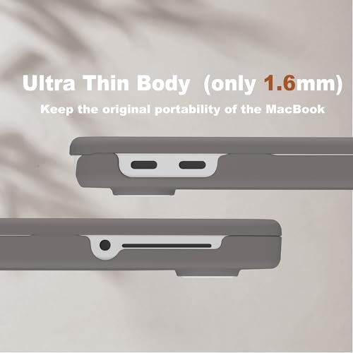 CISSOOK for MacBook Neo 13 inch Case 2026 Grey A3404 with A18 Pro Chip | 5in1 Set Hard Shell Case, Keyboard Cover, Screen Protector, Scratch Resistant, Ultra-Thin, for Office & Travel - color: Matte Grey
