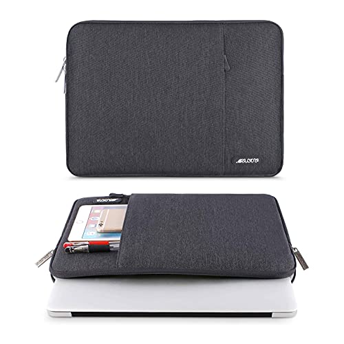 MOSISO Laptop Case 12.3 inch, 11-11.6 inch Laptop Sleeve Bag with Pocket | Compatible with MacBook Air 11.6, Acer HP Dell Lenovo Samsung, Surface Pro, Polyester Vertical Computer Bag, Space Gray - color: Space Gray, size: 12.3 inch