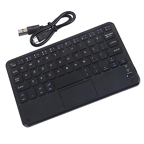 Keenso Mini Wireless Keyboard with Touchpad, LowProfile Slim Keyboard for PC Tablet, 90 Hours Working Time, Suitable for Travelers