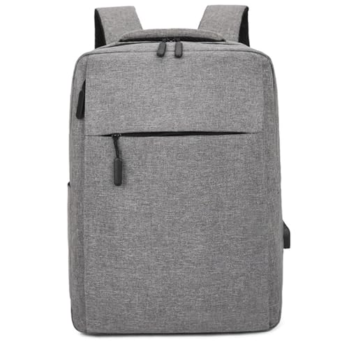 Laptop Backpack with USB Charging Port, Business Travel Backpack for 15.6 Inch Laptop, Computer Bag for Men Women - color: Grey