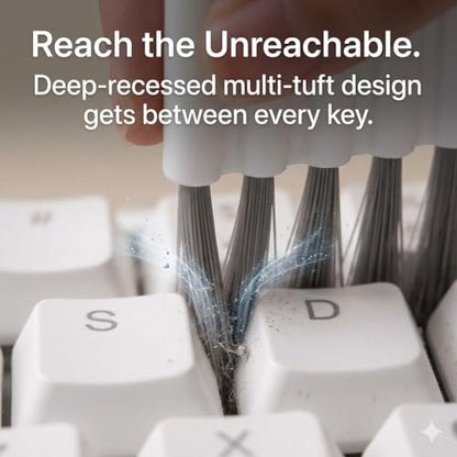 2-Pack Keyboard Cleaning Brush with Soft Bristles - Mini Gap & Slot Cleaning Brush for Electronics, Household Dusting, Window Tracks, and Kitchen Crevices - size: 2 Pack