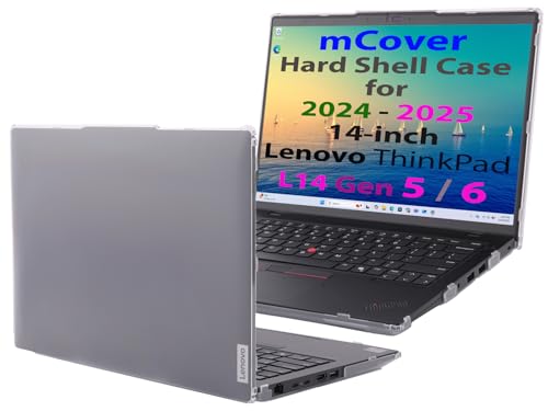 mCover case ONLY Compatible for 2024-2026 14" Lenovo ThinkPad L14 Gen 5/6 Series Windows Notebook Computers(NOT Fitting Any Other Lenovo Models)- Clear - color: Clear