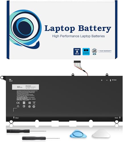 60Wh PW23Y Laptop Battery Replacement for Dell XPS 13 9360 13-9360-D1605G 13-9360-D1605T 13-9360-D1609 13-9360-D1609G 13-9360-D1705G 13-9360-D1805T Series P/N PW23Y TP1GT 0TP1GT RNP72 0RNP72 - style: PW23Y