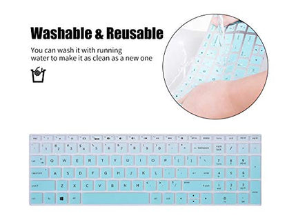 iKammo Keyboard Cover Skin Compatitle 15.6" HP Pavilion x360 15-DQ0953CL, HP Envy X360 15M-BP012DX 15M-BP011DX 15M-BQ021DX, Pavilion 15-CB010NR 15-CB071NR 15-CC020NR, 17.3" HP Envy 17M-AE111DX - color: GRADUAL-BOHELV