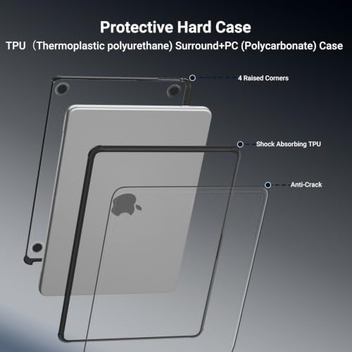 MOSISO Compatible with MacBook Neo Case 13 inch 2026 A3404 A18 Pro Chip | Reinforced Anti-Crack Matte Finish Seamlessly Closes Scratch & Fingerprint Protective Hard Shell with TPU Bumper, Black