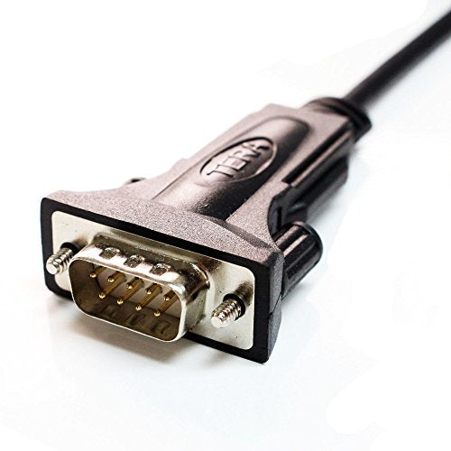 Tera Grand - Premium USB 2.0 to RS232 Serial DB9 Adapter Cable 3 Feet - Built with FTDI Chipset and Male Thumbscrews. This Cable is NOT Used for VGA Monitor. - size: 3 ft, style: Thumbscrews
