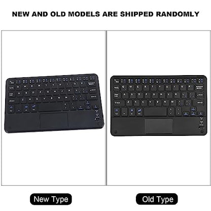 Keenso Mini Wireless Keyboard with Touchpad, LowProfile Slim Keyboard for PC Tablet, 90 Hours Working Time, Suitable for Travelers