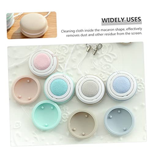 Ipetboom 4pcs Macaron Phone Screen Cleaner Eyeglass Lens Cleaning Cloths Screen Gentle Surface Cleaning Compact Washable