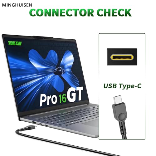 65W USB-C Wall Laptop Charger Compatible with Lenovo ThinkPad ThinkBook Yoga Chromebook IdeaPad Series