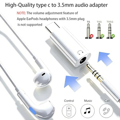 FRIGRAF 2PACK USB C to 3.5mm Audio Adapter, Type C to Headphone Jack Dongle | USB C to Aux Cable Adapter Compatible with iPhone 17 16 15, Samsung Galaxy S26 S24 Pixel, iPad Pro, MacBook - size: 2-Pack