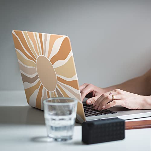 iCasso for MacBook Air 13 Inch Case 2020 2019 2018 Release A2237 M1/A1932/A2179 with Retina Display, Protective Hard Plastic Shell Case and Keyboard Cover for MacBook Air 13 (Sunshine) - color: Sunshine