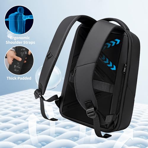 FENRUIEN Laptop Backpack for Men, 15.6 Inch Work Backpack, Water-Resistant 1800D Oxford for Office/Commute/Travel - style: Commuter Backpack