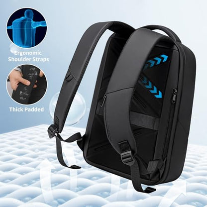 FENRUIEN Laptop Backpack for Men, 15.6 Inch Work Backpack, Water-Resistant 1800D Oxford for Office/Commute/Travel - style: Commuter Backpack