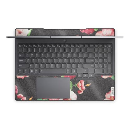 Glossy Glitter Laptop Skin Compatible with Lenovo Legion 5 Gaming Laptop (15IRX9) 2024 - Hibiscus - Premium 3M Vinyl Protective Wrap Decal Cover - Easy to Apply | Crafted in the USA - color: Hibiscus, size: Legion 5 Gaming (15IRX9) 2024 Full Cover Skin, s