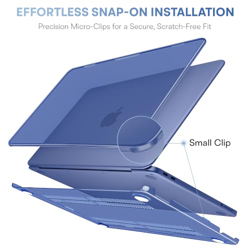 May Chen for MacBook Neo 13 inch Liquid Retina Display ((2026 Release A3404), Slim & Lightweight Protective Case with Screen Protector&Keyboard Cover&Dust Plug, Crystal Indigo - color: Crystal Indigo