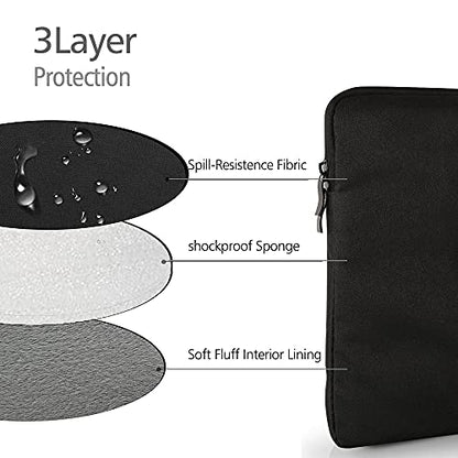 UPERFECT 18.5-inch Portable Monitor Case Polyester Laptop Sleeve Protective Case Vertical Style with Pocket Zipper for 18.5-inch Monitor Laptop Pad Tablet - size: 18.5"