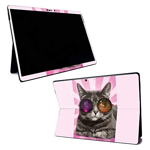 MightySkins Skin for Microsoft Surface Pro X - Galaxy Cat | Protective, Durable, and Unique Vinyl Decal Wrap Cover | Easy to Apply, Remove, and Change Styles | Made In The USA - color: Galaxy Cat