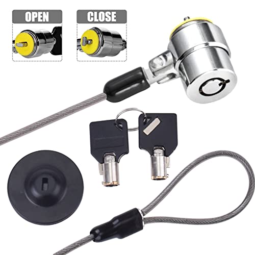 Laptop Cable Lock Hardware Security Cable Lock Anti Theft Retractable Lock for Tablet Laptop and All Other Notebooks and Tablets(5pack) - size: 5 Packs