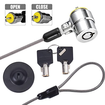 Laptop Cable Lock Hardware Security Cable Lock Anti Theft Retractable Lock for Tablet Laptop and All Other Notebooks and Tablets(5pack) - size: 5 Packs