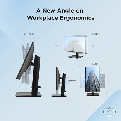 ViewSonic VA2748-MHJ 27 Inch Full HD Computer Monitor, IPS 120Hz Display | Height Adjustable Stand, HDMI, VGA, Eye Care, Frameless, Home Office, Laptop, PC, Mac, Anti Glare, 1ms, 300 Nits, Pivot Tilt - size: 27-Inch Ergonomic