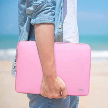 Laptop Case Sleeve, Resistant Neoprene Laptop Sleeve/Notebook Computer Pocket Case/Tablet Briefcase Carrying Bag Compatible with 13-13.3 Inch MacBook Pro,MacBook Air,Notebook Computer-(Pink) - color: pink, size: 13.3 inch