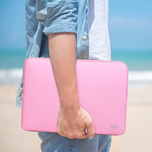 14 Inch Laptop Sleeve, Resistant Neoprene Laptop Sleeve/Notebook Computer Pocket Case/Tablet Briefcase Carrying Bag for 14 inch HP, Lenovo, Asus Notebook, Ultrabook, Pink - color: pink, size: 14 inch