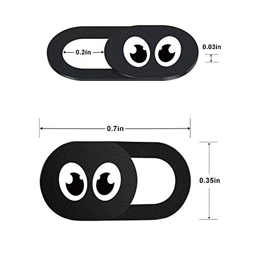 Eye Webcam Cover Slider 0.7Mm Thin - Web Camera Cover Fits Laptop, Desktop, Pc, Macboook Pro, iMac, Mac Mini, Computer, Smartphone, Protect Your Privacy Security, Strong Adhensive 3 Pack (3 Pack) - color: 3 Pack Eye