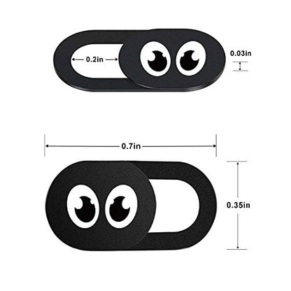 Eye Webcam Cover Slider 0.7Mm Thin - Web Camera Cover Fits Laptop, Desktop, Pc, Macboook Pro, iMac, Mac Mini, Computer, Smartphone, Protect Your Privacy Security, Strong Adhensive 3 Pack (3 Pack) - color: 3 Pack Eye