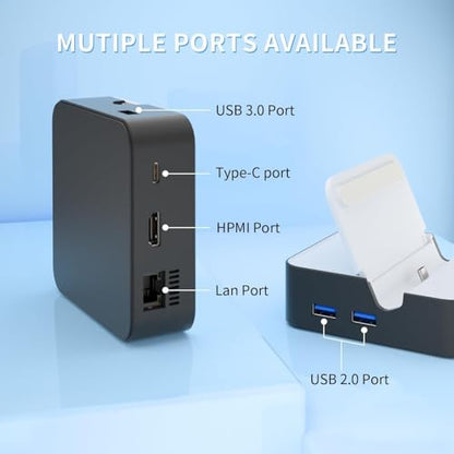 MVIIOE Upgraded Switch TV Dock for Nintendo Switch 1/Switch OLED | Switch Docking Station with LAN Ethernet, Support YouTube, 4K@60HZ 1080P HDMI 2.0 Port, 3 USB Ports & PD Fast Charging White - size: SWITCH 1