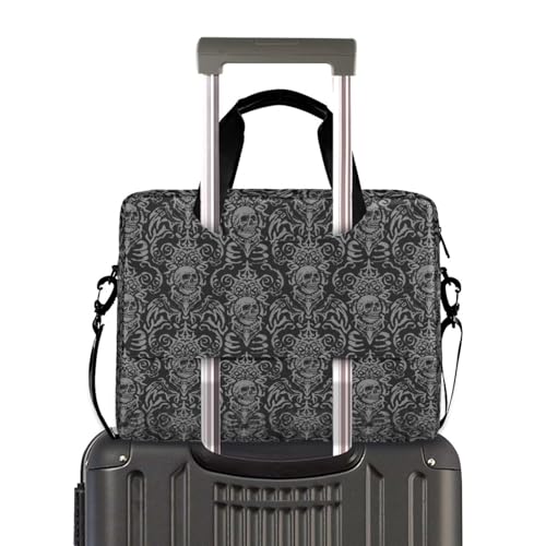 Skull Print Laptop Case 15.6 inch Computer Bag | Waterproof Laptop Briefcase Laptop Bag for Women & Men - color: Color17