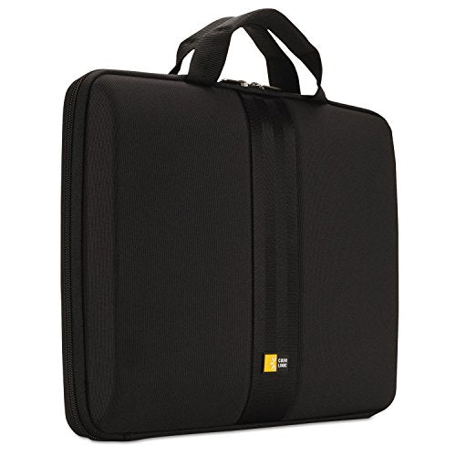 Case Logic 13.3" Molded Laptop Sleeve (QNS-113-BLACK), One-Size | Hard shell laptop protection with neoprene construction and 13 inch compatibility