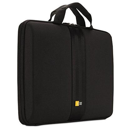 Case Logic 13.3" Molded Laptop Sleeve (QNS-113-BLACK), One-Size | Hard shell laptop protection with neoprene construction and 13 inch compatibility