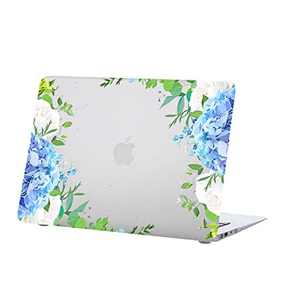 Hard Cover Compatible with MacBook Air 11 inch Case 2015 2014 2013 2012 2011 2010 Realease Model A1465 A1370, Color Printing Matt Plastic Hard Protective Shell Cover Case - Blue Flower - color: 1014 Blue flower, size: Air 11" 2010-2015(A1370/A1465)