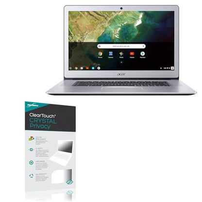 BoxWave Screen Protector Compatible with Acer Chromebook 15 (CB515) (15.6 in) - ClearTouch Crystal Privacy (2-Pack), Privacy Screen Protector Flexible Film Clear - color: Crystal Privacy